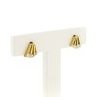 Image 2 of Gold stud earrings with zirconia