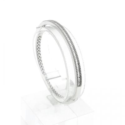 Image 1 of White gold Tirisi bracelet with diamonds; Size S/M