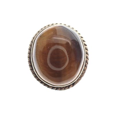 Image 2 of Silver ring with tiger's eye