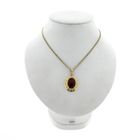 Image 3 of Vintage Gold Pendant with Carnelian