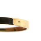 Image 8 of Gold solitaire ring with diamond; 0.03 ct.