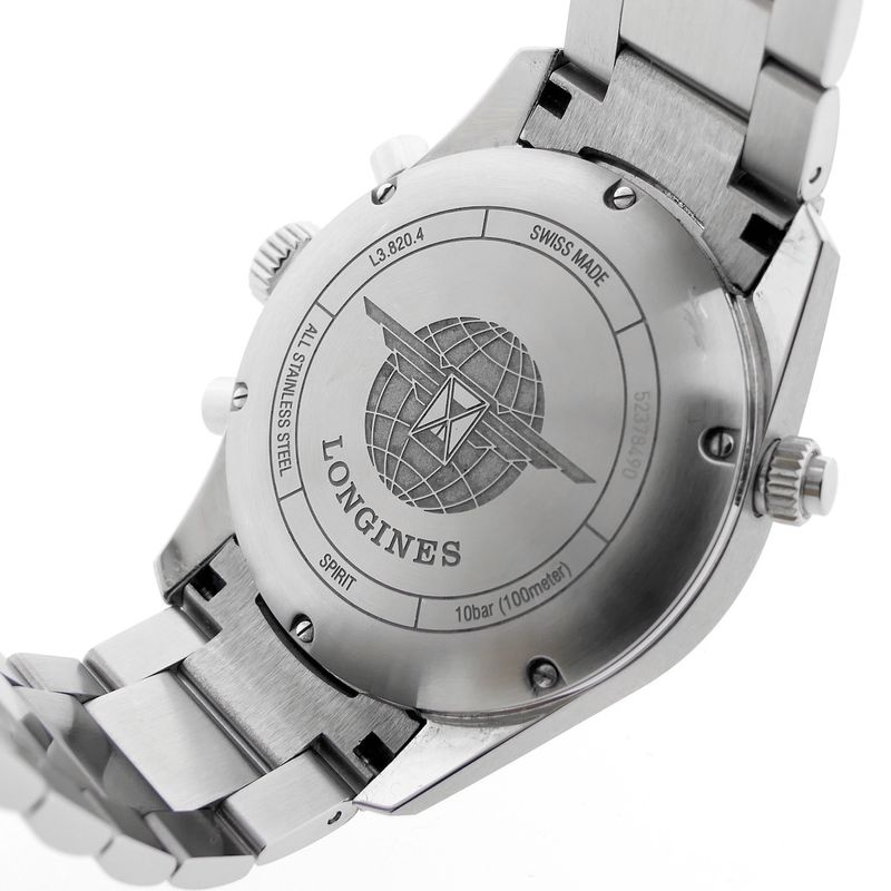 Image 13 of Longines Spirit Chronometer L3.820.4; Automatic chronograph men's watch