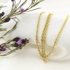 Image 2 of 18K Gold Twisted Link Chain | 50cm