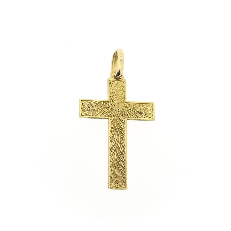 Image 2 of Gold pendant of a cross with corpus