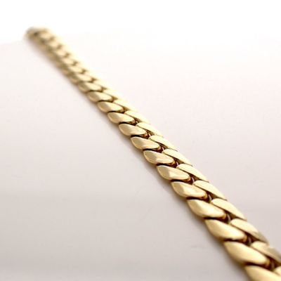 Image 2 of Gold gourmet link necklace | 44 cm