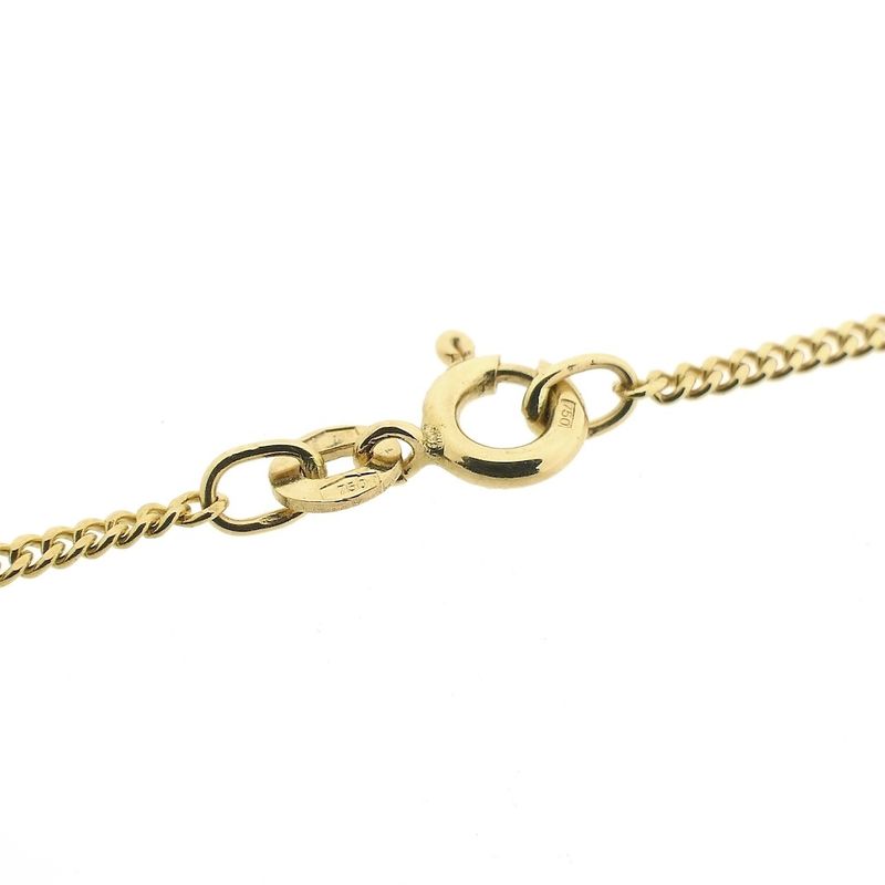 Image 5 of 18K Long gold gourmet link necklace | 61 cm