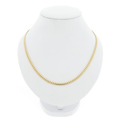 Image 1 of Gold flat gourmet link chain