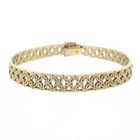 Image 5 of Gold link bracelet with pattern