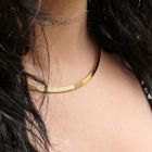 Image 2 of Gold Omega link necklace | 44 cm