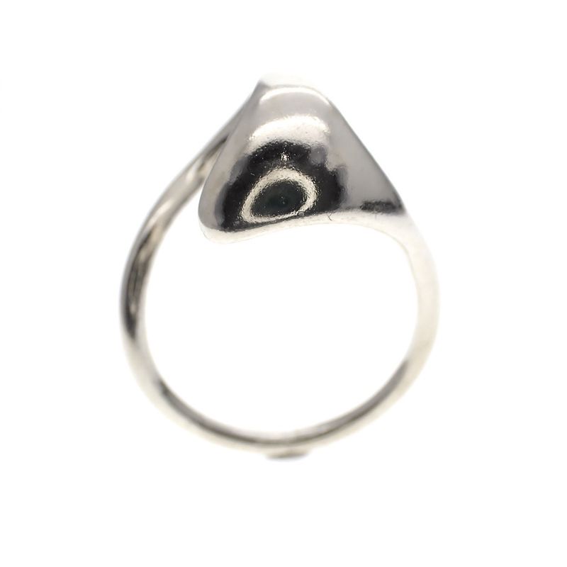 Image 3 of Silver ring with wave design