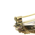 Image 6 of Antique two-tone gold brooch with filigree technique