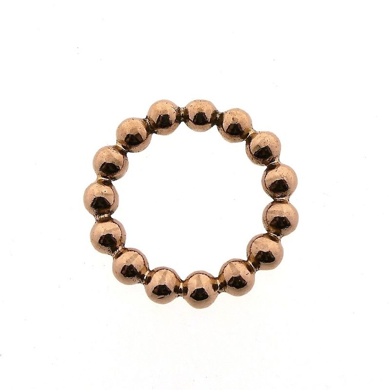 Image 4 of 18K Rose Gold Ring with Beads
