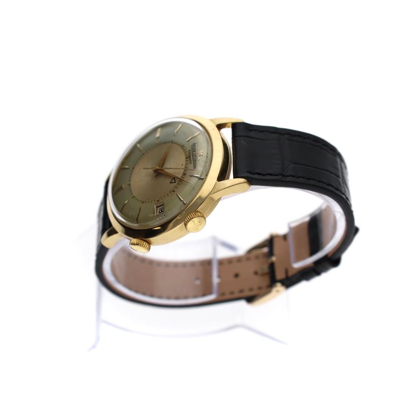 Afbeelding 6 van Jaeger LeCoultre Memovox Ref. 855; Vintage 18k. Gouden Heren Horloge