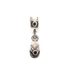 Image 4 of Pandora charm; Silver; Hanging Flip-Flop