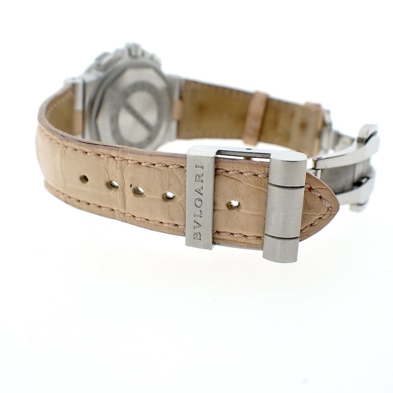 Image 4 of Bulgari Diagono; Unisex watch with diamonds