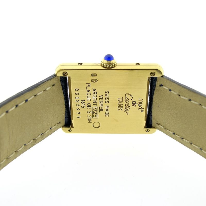 Image 6 of Cartier Tank 'Vermeil'; Women's watch