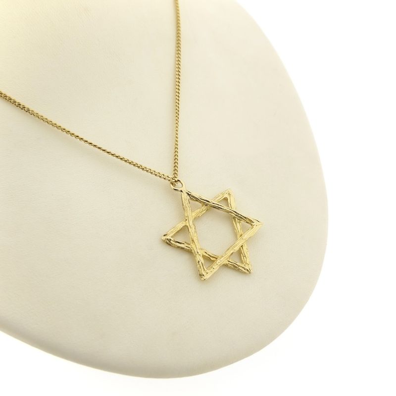 Image 9 of Gold pendant of a Star of David