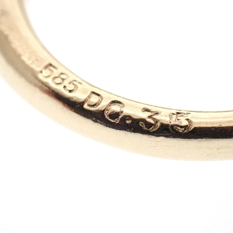 Image 6 of Gold ring with pavé diamonds 0.35 ct.