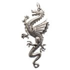 Image 1 of Silver pendant of a dragon