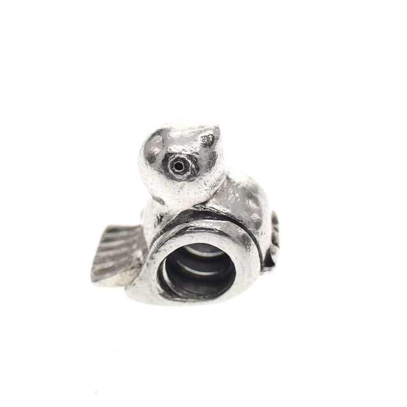 Image 3 of Pandora charm; Silver; Little Bird Charm