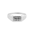 Image 3 of White gold ring with diamond | 0.15 ct.