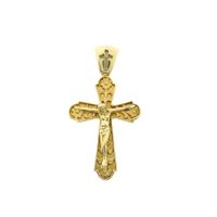 Gold pendant of a cross with corpus