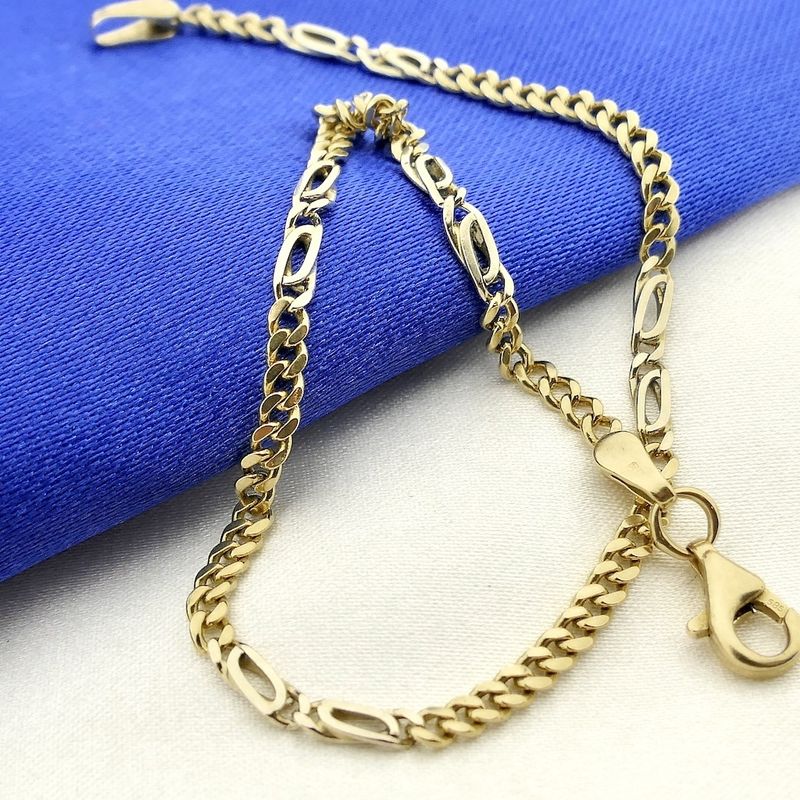 Image 2 of Two-tone gold fantasy link bracelet | 20.5 cm