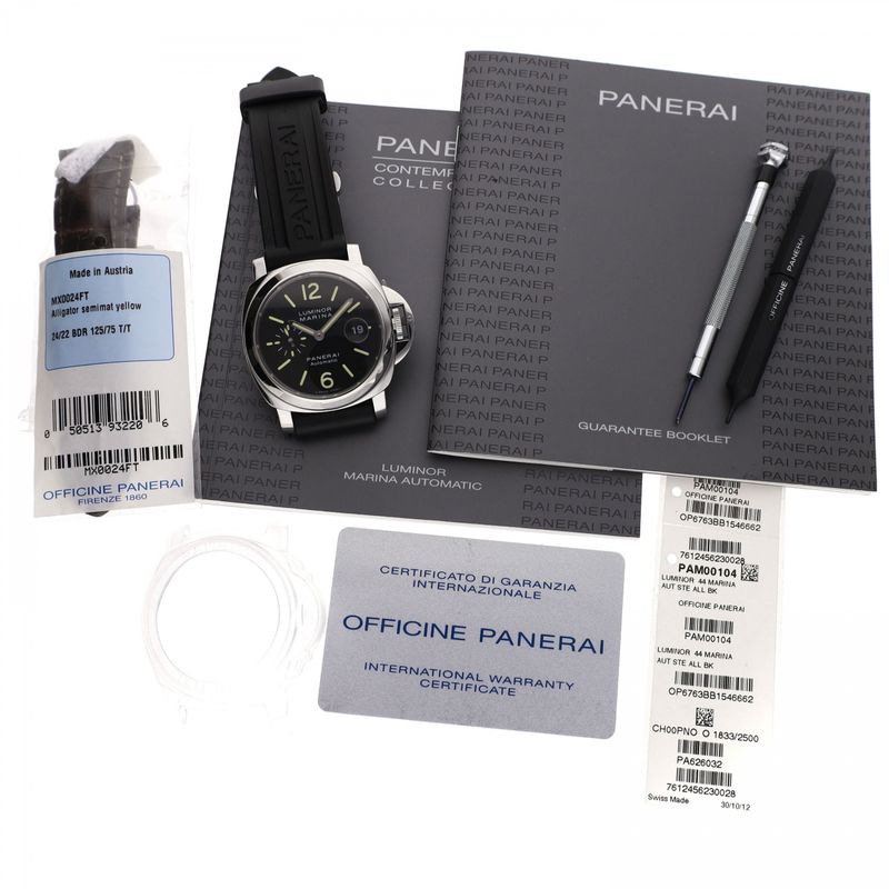 Afbeelding 8 van Panerai Luminor Marina 44 PAM00104; Automatisch Heren Horloge