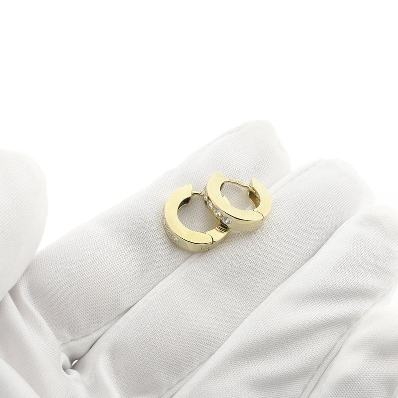 Image 8 of Gold earrings; Ø 14.3 mm