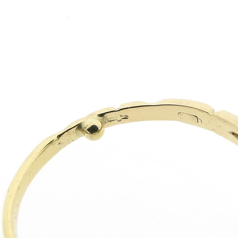 Image 7 of Gold ring with rose-cut diamonds; approx. 0.20 ct. | Antique