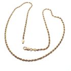 Image 7 of Two-tone gold twisted necklace | 45 cm
