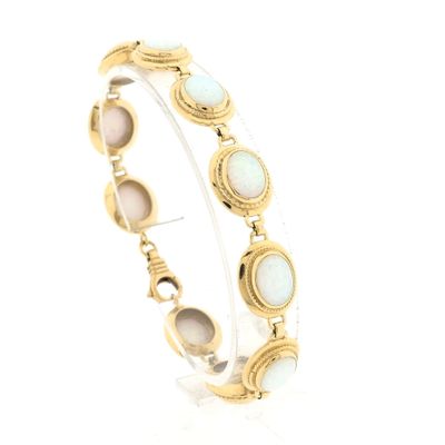 Image 1 of Gold bracelet with opal