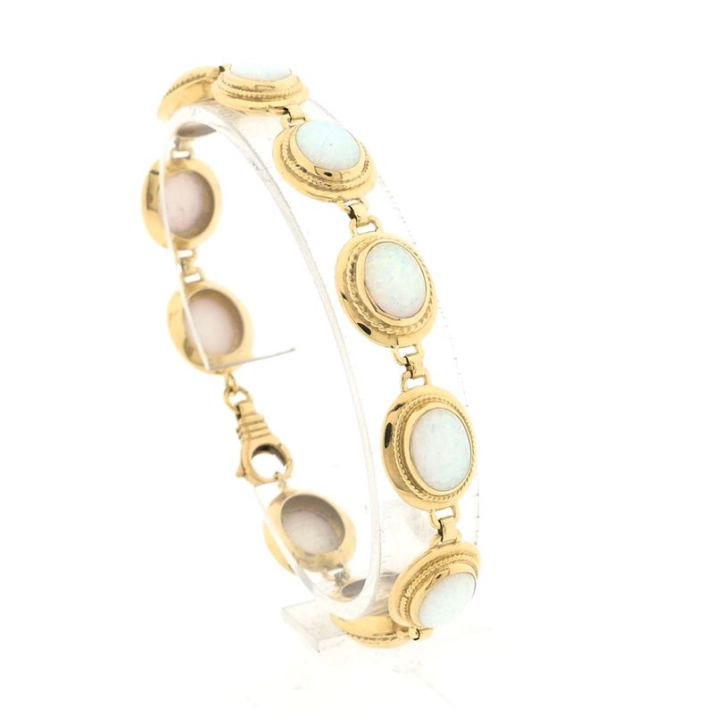 Image 1 of Gold bracelet with opal