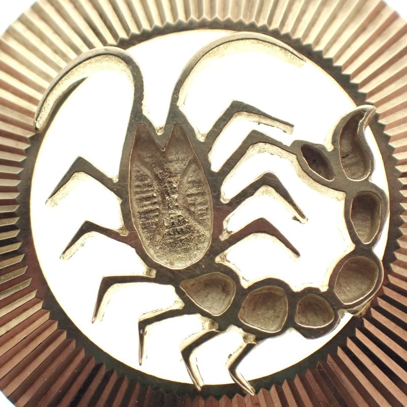 Image 4 of Gold Scorpio pendant