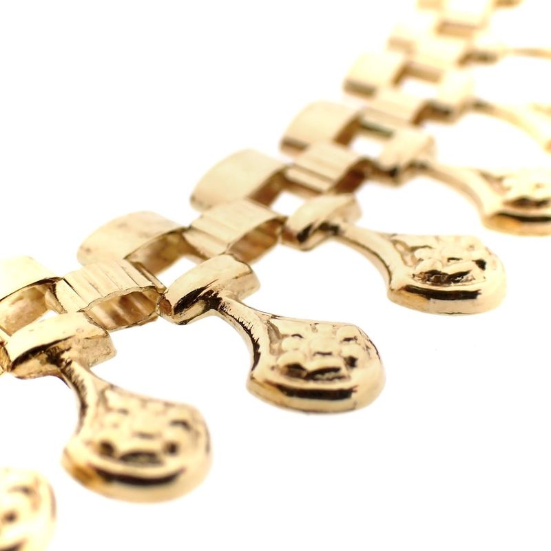 Image 3 of 18-karat gold Bismarck/fantasy link necklace | 44 cm
