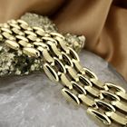 Image 2 of Gold Bismarck link bracelet | 21 cm