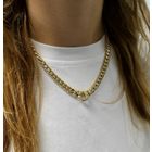 Image 10 of Robust gold gourmet link necklace