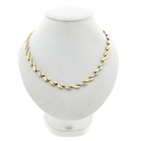 18K Bicolor Gold Fantasy Link Necklace | 40.5 cm