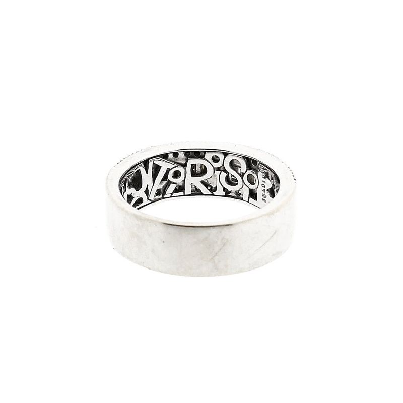 Image 4 of White gold Tirisi ring with diamonds; approx. 0.90 ct.