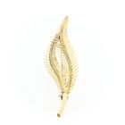 Image 8 of Vintage gold feather brooch