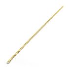 Afbeelding 7 van Gouden platte gourmetschakel armband | 21 cm