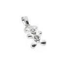 Image 2 of Silver abstract pendant of mini mouse with zirconia