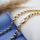Image 2 of Gold jasseron link chain | 45 cm