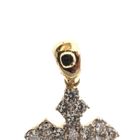 Image 4 of Gold pendant of a cross with zirconia