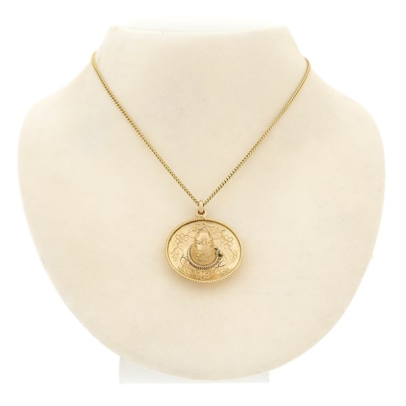 Image 3 of Gold sombrero pendant | Mexico
