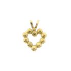 Image 5 of Gold heart pendant with zirconia