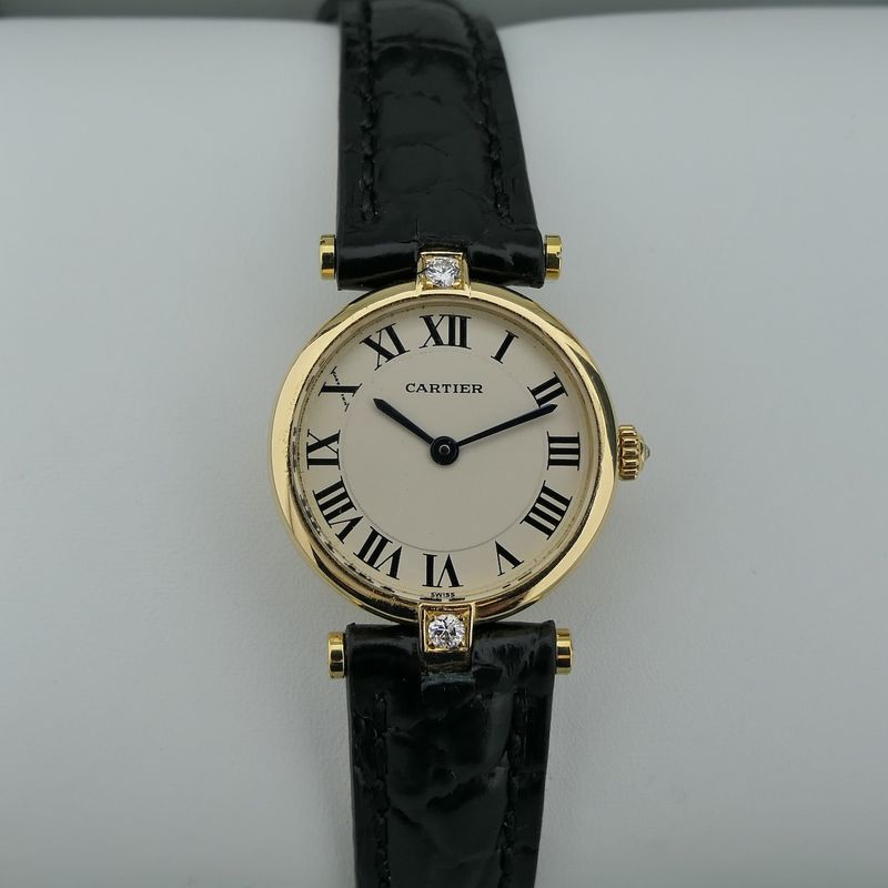Image 13 of Cartier 'Must de Vendôme' 890004; 18k gold women's watch with diamonds