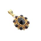 Image 11 of Vintage Gold Pendant with Garnet; 14 Karat