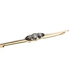 Image 3 of Bicolor Art Deco Brooch with Diamond; 0.26 ct.