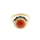 Image 3 of Vintage gold ring with carnelian